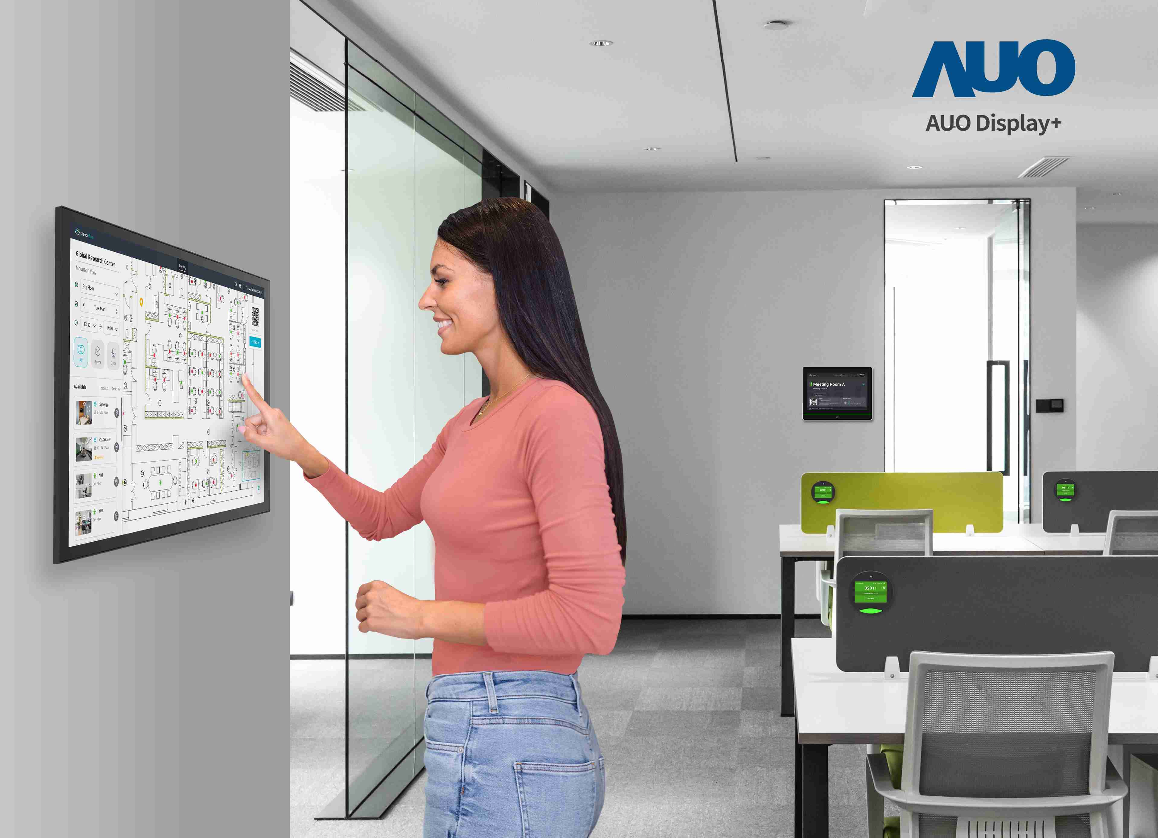 达擎会议空间管理解决方案可应用于空间预约和管理流程，，将办公空间的查询、、预约和保留等流程自动化，，，为用户提供更灵活、、弹性的工作模式