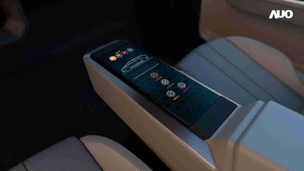 森林舞会以人性化设计打造多变形态中控显示(Morphing Center Control)，，，不使用时仅平面显示信息，，进行操作时，，显示器则会动态隆起，，，转变成3D实体按钮，，并有触觉回馈，，，，展示人机互动新体验